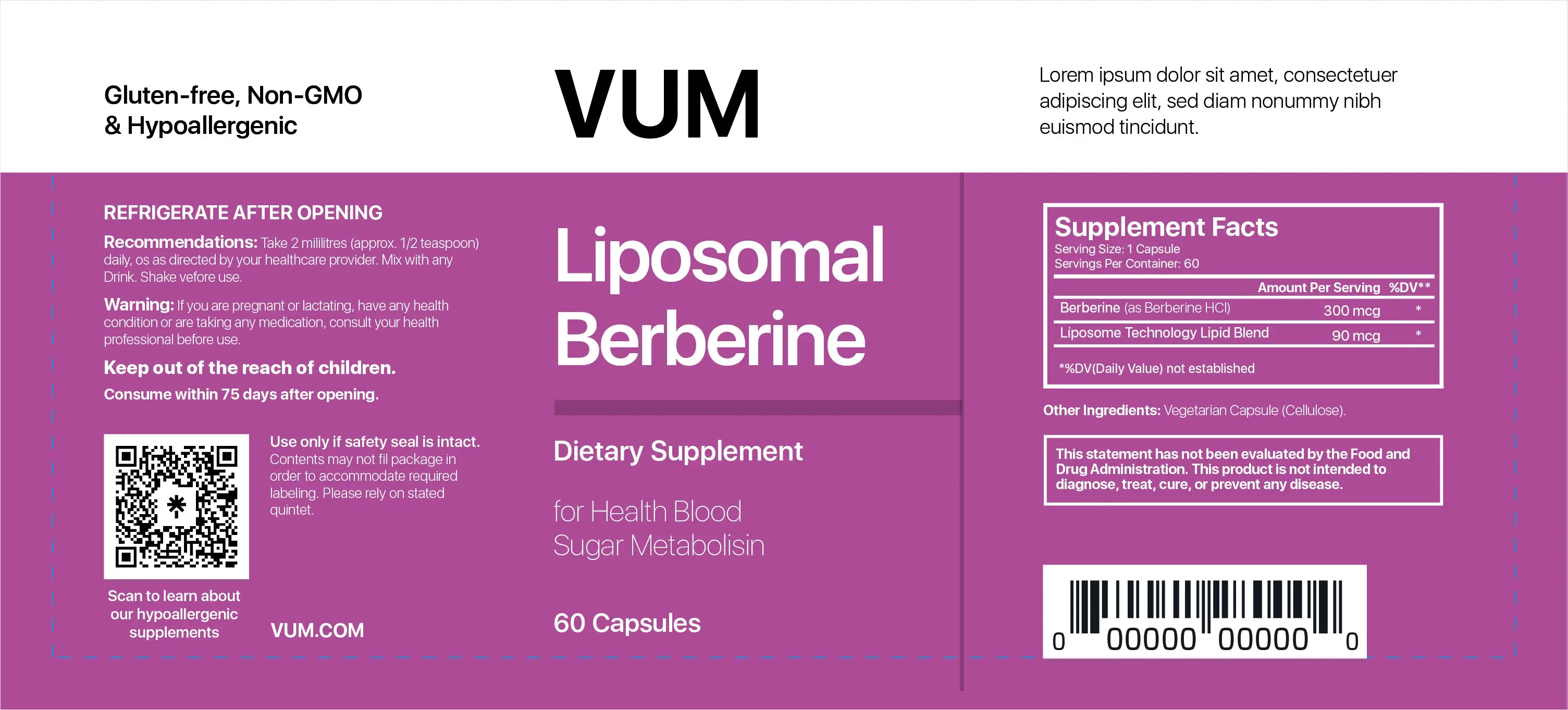 Liposomal Berberine