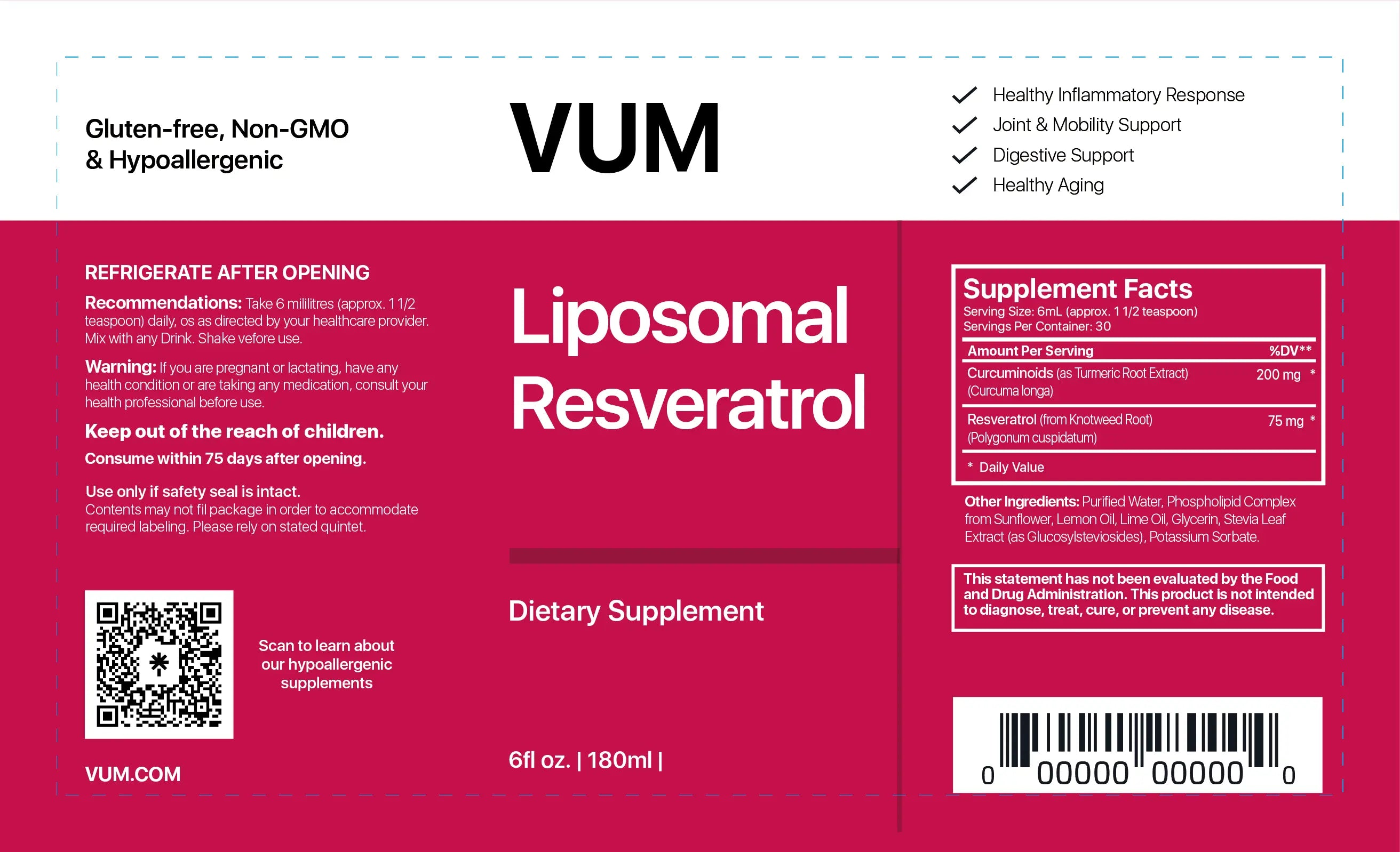 Liposomal Resveratrol