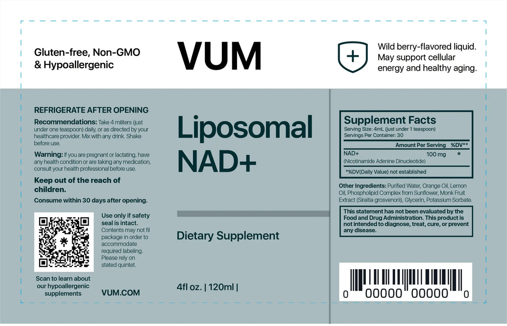 Liposomal NAD+